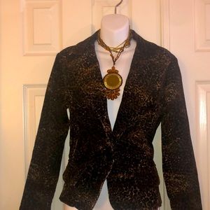 Animal print, corduroy, blazer